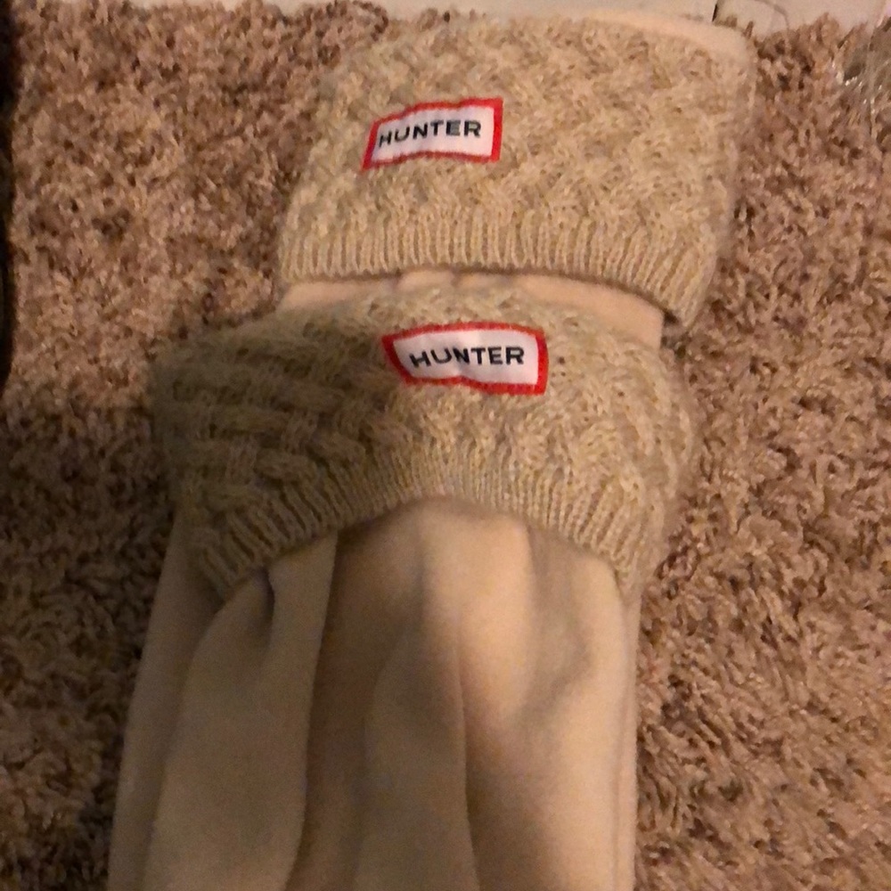 Hunter boot fleece socks